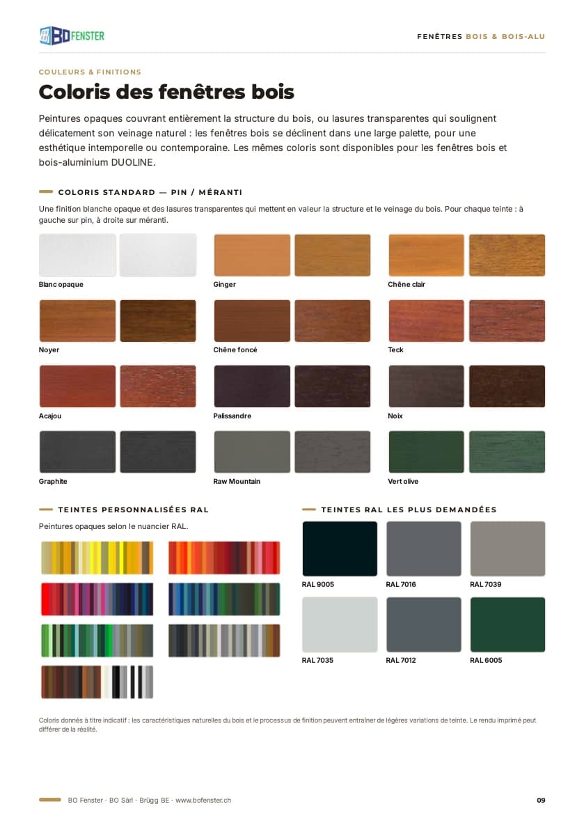 Timber finishes